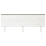 Testiera per Letto Bianca 204x6x82,5 cm Legno Massello di Pino