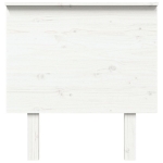 Testiera per Letto Bianca 79x6x82,5cm in Legno Massello di Pino