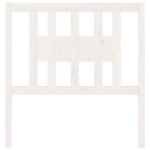 Testiera per Letto Bianca 81x4x100 cm in Legno Massello di Pino