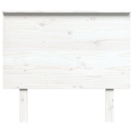 Testiera per Letto Bianca 94x6x82,5cm in Legno Massello di Pino