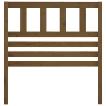 Testiera per Letto Miele 106x4x100 cm in Legno Massello di Pino