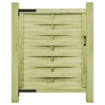 Cancello da Giardino in Legno Impregnato 100x125 cm Verde