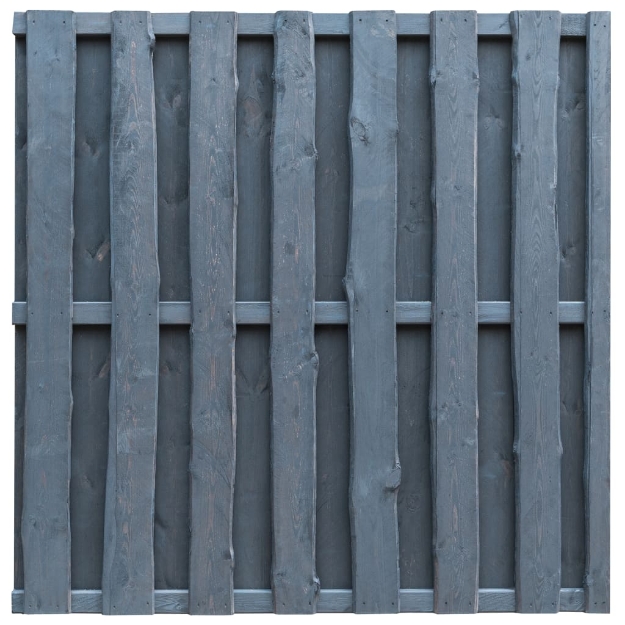 Hit and Miss Pannello di Recinzione Legno 180x180 cm Grigio