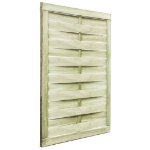 Cancello da Giardino Legno di Pino Impregnato 100x125 cm Verde