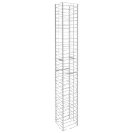 Gabbioni 3 pz in Acciaio Zincato 25x25x197 cm