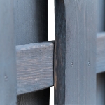 Hit and Miss Pannello di Recinzione Legno 180x180 cm Grigio