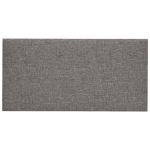 Pannelli Murali 12 pz Grigio Chiaro 30x15 cm Tessuto 0,54 m²