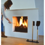Esschert Design Set  Attrezzi per Camino in Acciaio al Carbonio FF208