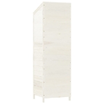 Capanno da Giardino Bianco 55x52x174,5 cm Legno Massello Abete