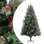 Albero di Natale con Pigne Verde 195 cm PVC e PE