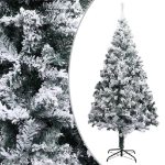 Albero Natale Artificiale con Luci LED e Neve Verde 400 cm PVC