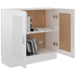 Libreria Bianco Lucido 82,5x30,5x80 cm in Truciolato