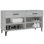 Scarpiera Grigio Sonoma 102x35x55 cm in Legno Multistrato