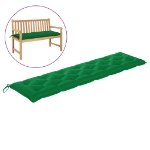 Cuscino per Panca da Giardino Verde 200x50x7 cm in Tessuto