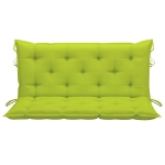 Cuscino per Dondolo Verde Brillante 120 cm in Tessuto