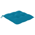 Cuscini per Sedie 6 pz Azzurro 40x40x7 cm in Tessuto