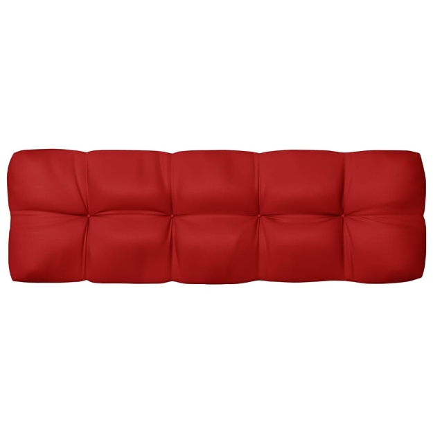 Cuscino per Divano Pallet Rosso 120x40x10 cm