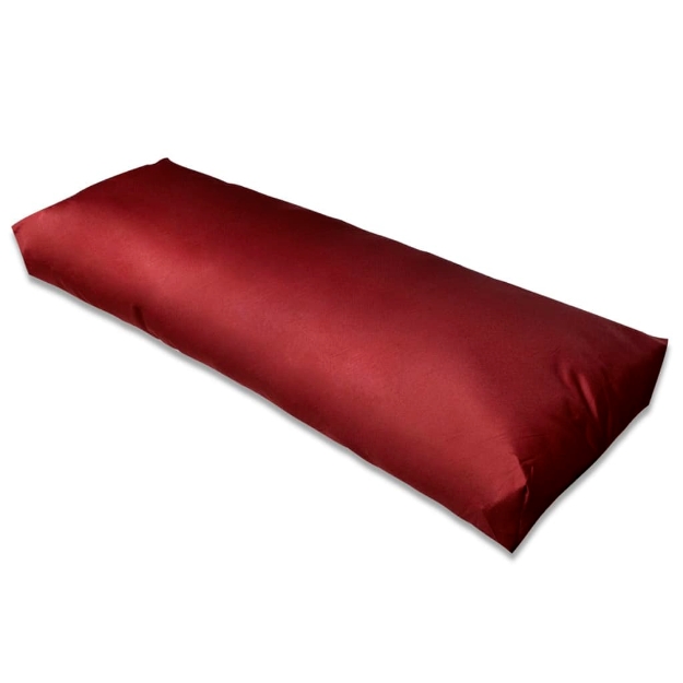 Cuscino di Appoggio Imbottito Rosso Vino 120 x 40 x 10 cm