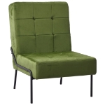 Poltrona Relax 65x79x87 cm Verde Chiaro in Velluto