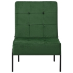 Poltrona Relax 65x79x87 cm Verde Scuro in Velluto