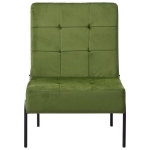 Poltrona Relax 65x79x87 cm Verde Chiaro in Velluto