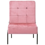 Poltrona Relax 65x79x87 cm Rosa in Velluto