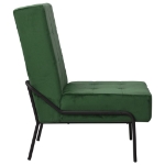 Poltrona Relax 65x79x87 cm Verde Scuro in Velluto