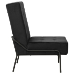 Poltrona Relax 65x79x87 cm Nera in Velluto