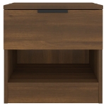 Comodino Rovere Marrone in Legno Multistrato