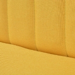 Divano in Stoffa 117x55,5x77 cm Giallo