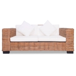 15 Pz Set Sofa in Rattan Naturale