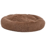 Cuscino Lavabile per Cani e Gatti Marrone 90x90x16 cm Peluche