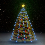 Rete di Luci per Albero di Natale 150 LED Blu 150 cm