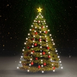 Rete di Luci per Albero di Natale 180 LED Bianco Freddo 180 cm