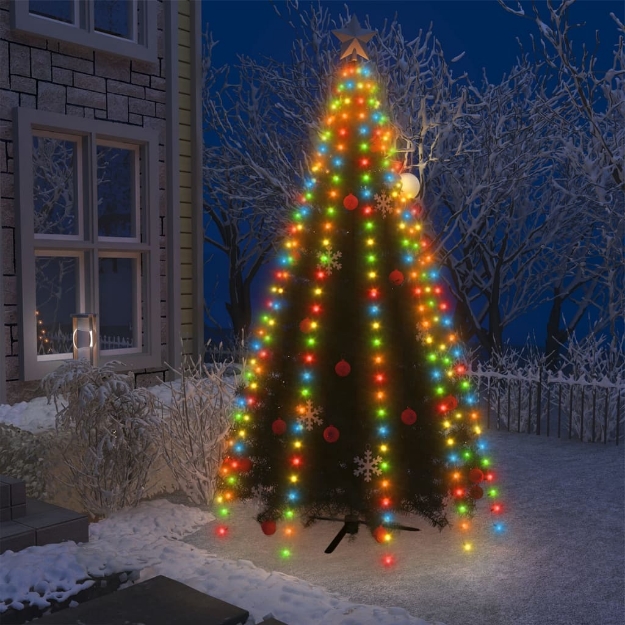 Rete di Luci per Albero di Natale con 250 LED Multicolore 250 cm