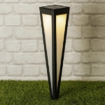 HI Lampione Solare a LED per Esterni 58 cm Nero