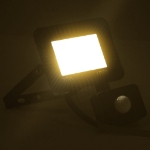 Faretto a LED con Sensore 20 W Bianco Caldo