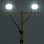 Faretto a LED con Treppiede 2x10 W Bianco Freddo