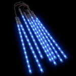 Luci Meteoriche 8 pz 30cm Blu 192 LED Interni Esterni