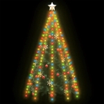 Rete di Luci per Albero di Natale con 250 LED Multicolore 250 cm