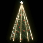 Rete di Luci per Albero di Natale 400 LED Bianco Freddo 400 cm