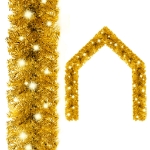 Ghirlanda Natalizia con Luci a LED 5 m Oro