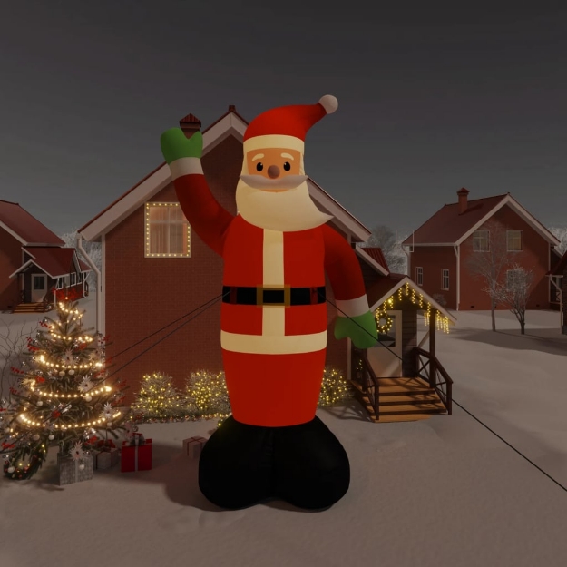 Babbo Natale Gonfiabile con LED 820 cm