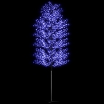 Albero di Natale 2000 LED Blu Ciliegio in Fiore 500cm