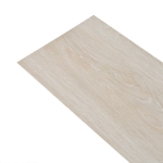 Listoni Pavimento Autoadesivi in PVC 5,02 m² 2 mm Rovere Bianco