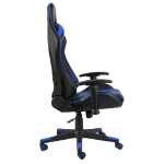 Sedia da Gaming Girevole Blu in PVC