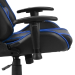 Sedia da Gaming Girevole Blu in PVC