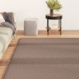 Tappeto Shaggy a Pelo Alto Beige 140x200 cm