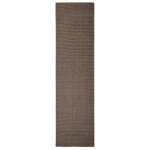 Tappeto in Sisal Naturale 80x300 cm Marrone