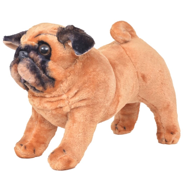 1pc Carlino Peluche Peluche Cane Animale di peluche realistico Animale di  peluche Carlino Cane comodo Cane peluche Regalo per bambini